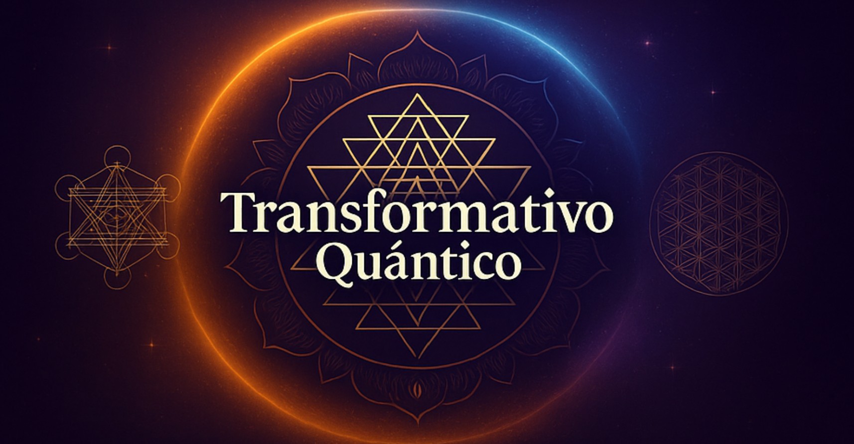 Padrões de luz fluida em violeta e dourado